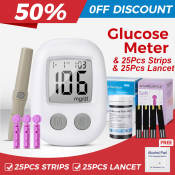 YOUWEMED Glucometer Kit with Test Strips and Lancets