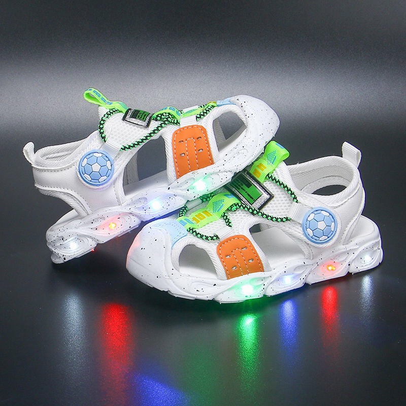 Sandal bé trai - dép rọ cho bé gái kiểu dáng thể thao có đen led mẫu mới đi mùa hè 21 - 30 DX68