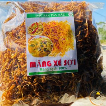 Măng rối, măng khô xé sợi Tây Bắc loại ngon đặc biệt. Măng rừng vùng núi cao Mường Tè, Lai Châu. Đặc sản măng tre, trúc rừng, măng bẹ, măng rối, măng nứa, măng lưỡi lợn