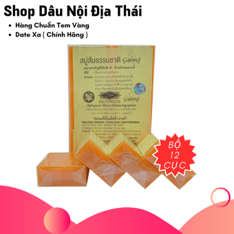 Lốc 12 cục Xà phòng cam nghệ Galong chuẩn thái lan 50 ( Tặng Túi Lưới )