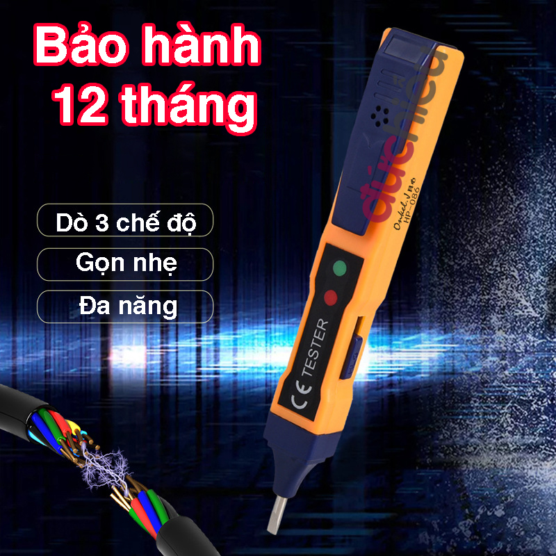 [ BH 12 tháng ] Bút thử điện cảm ứng thông minh có màn hình hiển thị 12 – 250V AC/DC
