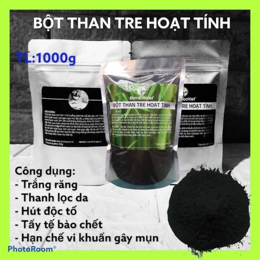 BỘT THAN TRE THỰC PHẨM NGUYÊN LIỆU LÀM BÁNH, ĐỒ UỐNG 100GR