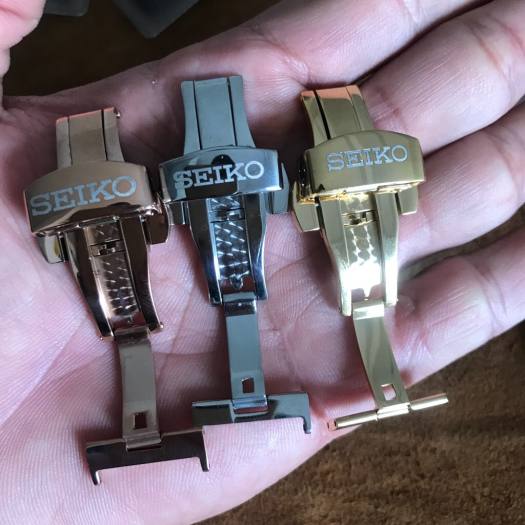 Khóa bướm đồng hồ Seiko (Khắc logo CNC)