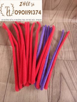 Kẽm nhung uốn tóc con sâu size Trung