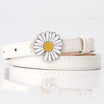 Thắt Lưng Nữ Khóa Hình Hoa Cúc TL007 Shop Hoa Lan Chất Liệu Da PU Khóa Kim Loại Dễ Thương Dây Lưng Nữ Dây Nịt Nữ Dành Cho Đầm Jeans Quần Âu Và Short