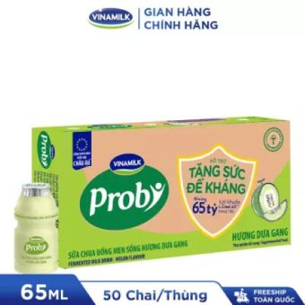 THÙNG 50 CHAI SỮA CHUA UỐNG PROBI DƯA GANG 65ML