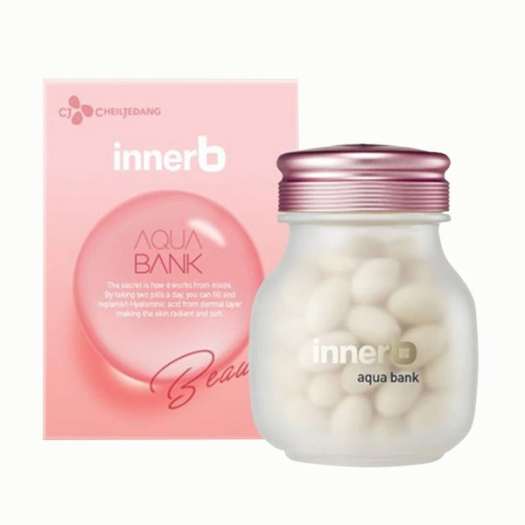 Viên Uống Cấp Nước Và Collagen Innerb Aqua Rich hồng 56 viên