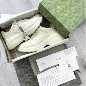 Giày thể thao nam nữ Gucci trơn độn đế