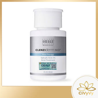 BHA Obagi Dung Dịch Tẩy Da Chết, Ngùa Mụn Obagi BHA 2% Clenziderm Md Pore Therapy 148ml