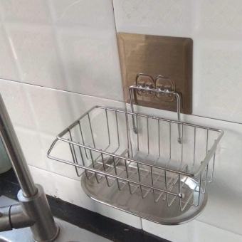 Giá để giẻ rửa bát inox có khay hứng nước