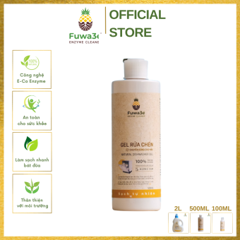 Gel rửa chén chuyên dùng cho máy, nước rửa chén sinh học Fuwa3E cho máy - chai 500ml