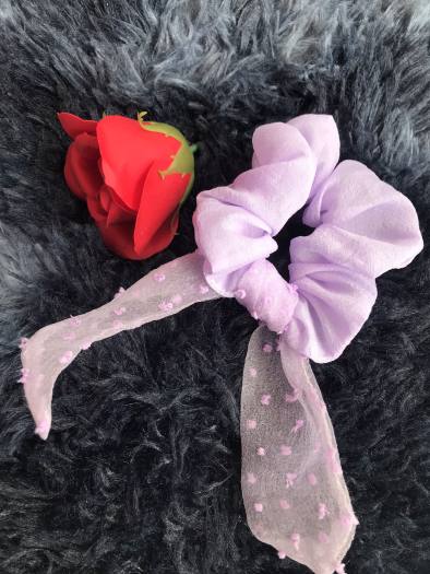 Dây Buộc Tóc Scunchies Vải Voan Phong Cách Hàn Quốc