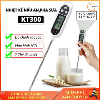 Que đo nhiệt độ, Que thử nhiệt độ sữa, Nhiệt kế nấu ăn, pha sữa KT300 cao cấp kiểm soát nhiệt độ chính xác, dễ dàng sử dụng, đo chính xác trong 3 giây. Bảo hành uy tín