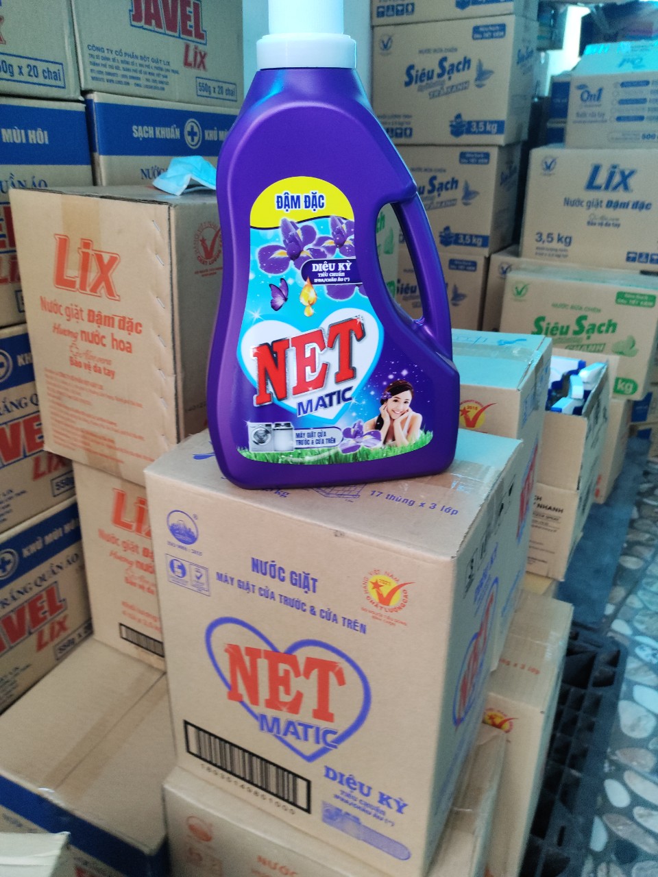 Nước giặt Net Matic Diệu Kỳ màu tím 3,6kg