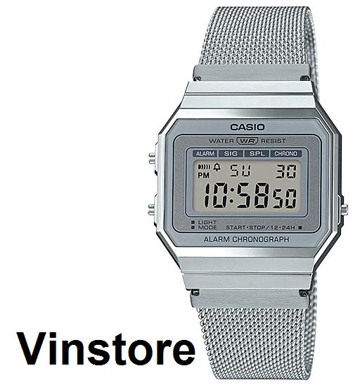 Vinstore] Casio LA-670 Adjustable Stainless Steel Mesh Band Small