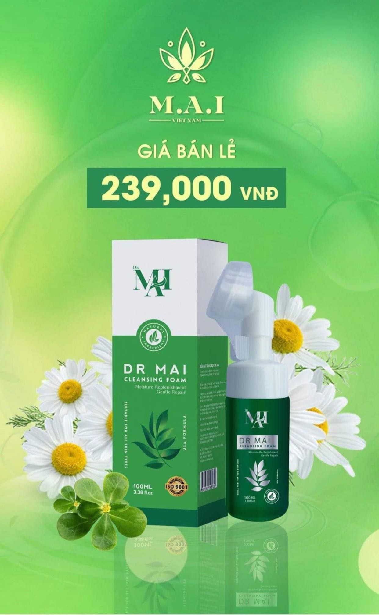 Sữa rửa mặt dr mai chai 100ml