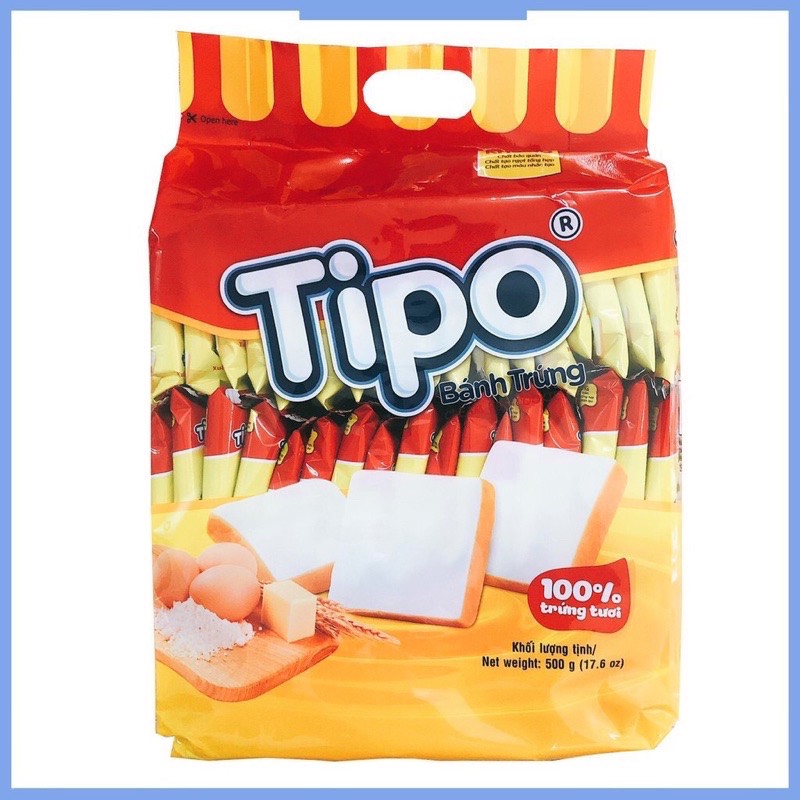 Bánh Tipo  trứng nướng (Gói 500g khoảng 50 cái)