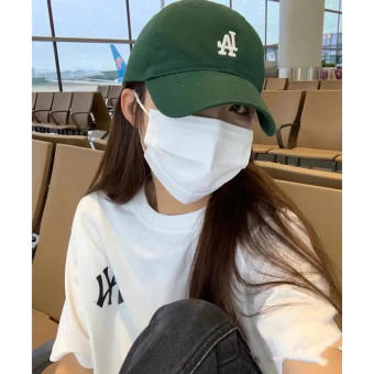 Nón lưỡi trai thêu chữ LA dành cho nam nữ chất liệu nỉ gân cotton form chuẩn thời trang Hàn Quốc