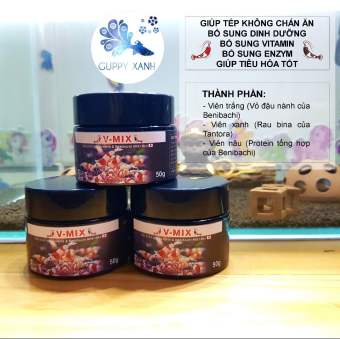 Cám tép cao cấp V-MIX Nhật Bản - Thức Ăn Cho Tép