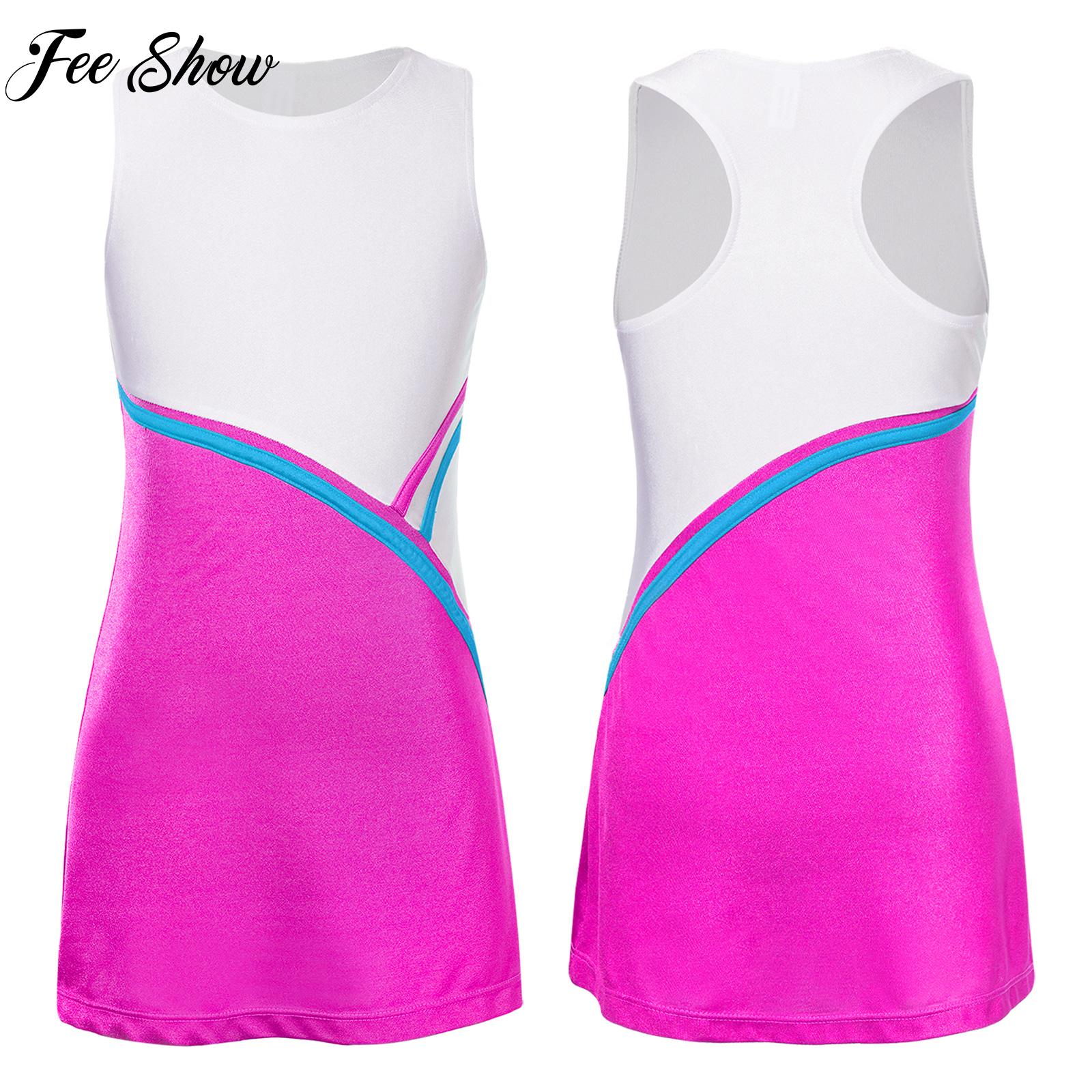 Children Dress Summer Turn-Down Collar Kids Clothes Girls Sports Outfits  Badminton Tennis Sportswear Casual Clothing