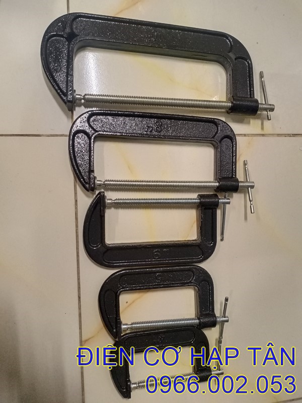 Cảo chữ c -bằng thép nhiều kích thước 4, 5, 6, 8, 10 inch