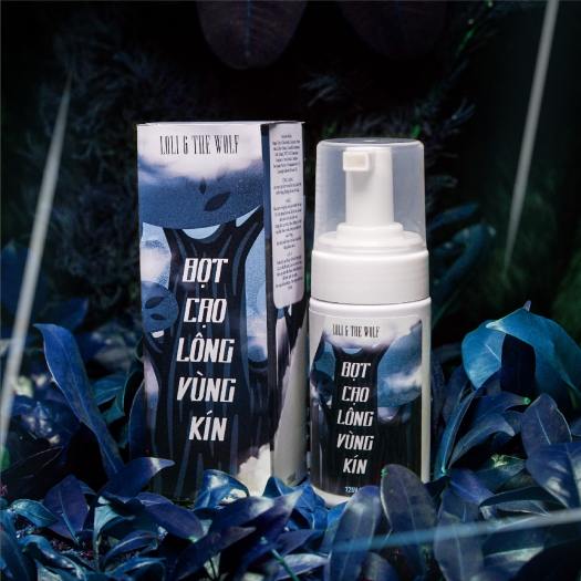 Bọt cạo lông vùng kín dành cho nam và nữ thành phần thiên nhiên dịu nhẹ lành tính chai vòi nhấn 120ml - LOLI & THE WOLF