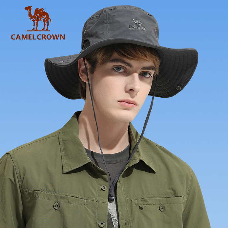 CAMEL CROWN Big Head Waist Fisherman Hat Korean Version Wild Big Brim Hat