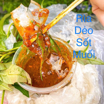 Bịch Bánh Tráng Rìa Dẻo Phơi Sương Chấm Sốt Muối Siêu caʏ