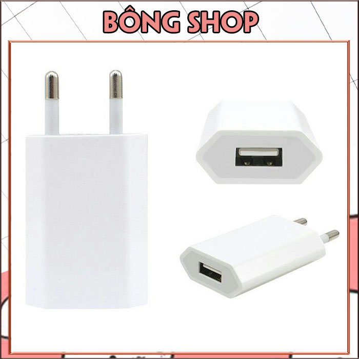 Củ/Cốc sạc iphone Chính Hãng Emerson loại dẹt chất lượng cao, an toàn, hàng chuẩn chống cháy nổ