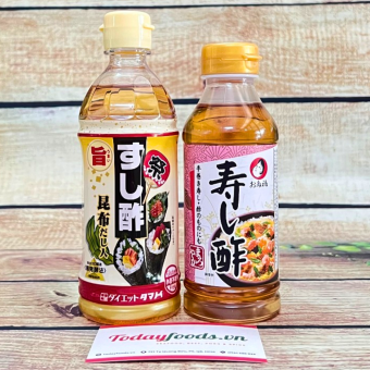 Giấm làm Sushi Nhật Bản có vị chua dịu, vị thanh ngọt nhẹ, chuyên dùng trộn cơm làm sushi