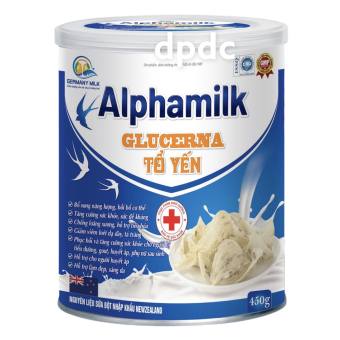 Hộp 450g-Sữa Bột Tổ Yến Alphamilk Glucerna Giúp Phục Hồi Và Tăng Cường Sức Khỏe Cho Người Tiểu Đường, Gout, Huyết Áp,