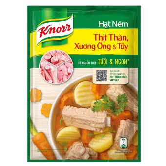 2 Gói Hạt Nêm Knorr Từ Thịt Thăn Xương Ống Và Tủy Bổ Sung Vitamin A  mỗi gói 400Gr