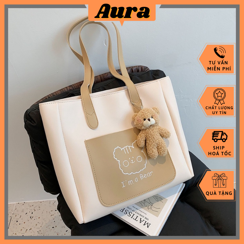Túi xách nữ tote da đẹp đựng vừa a4 đi học đi chơi txn-03