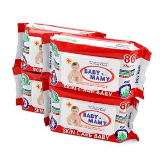 Combo 5 bịch khăn giấy ướt baby wipes