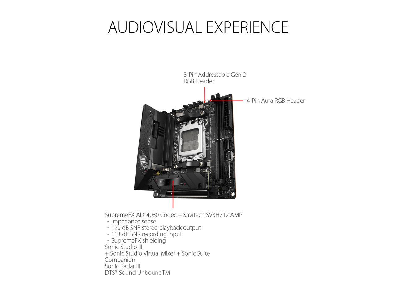 ASUS ROG STRIX B650E-I GAMING WIFI AM5 Mini-ITX Motherboard + AMD Ryzen 7  7800X3D TRAY VERSION BUNDLE | Lazada Singapore