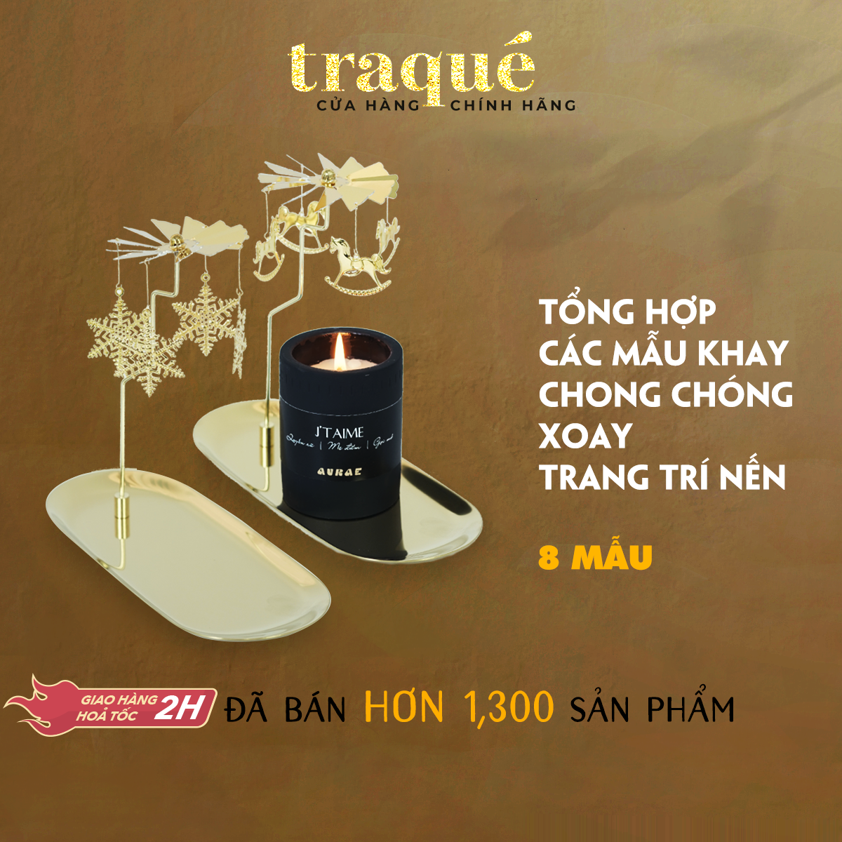 Chong chóng xoay - phụ kiện trang trí nhà cửa cùng nến thơm - thư giãn (Không có nến)