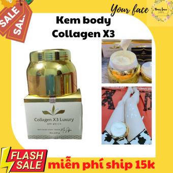 [Chính hãng] Kem Body Collagen X3 Luxury và kem kích trắng siêu nhanh an toàn cho da có chống nắng 250g -  công ty Mỹ phẩm Đông Anh -Kem body siêu trắng nhanh - Kem body collagen X3 đông anh, Kem body Đông Anh