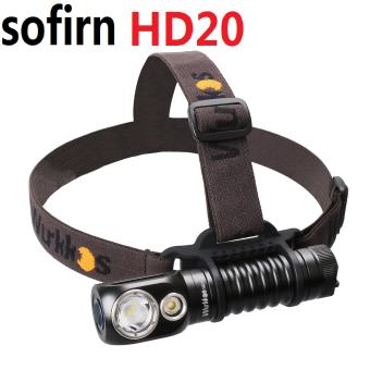 Wurkkos New HD20 Rechargeable Headlamp with USB-C reverse charge 21700 Flashlight 2000lm Dual LED