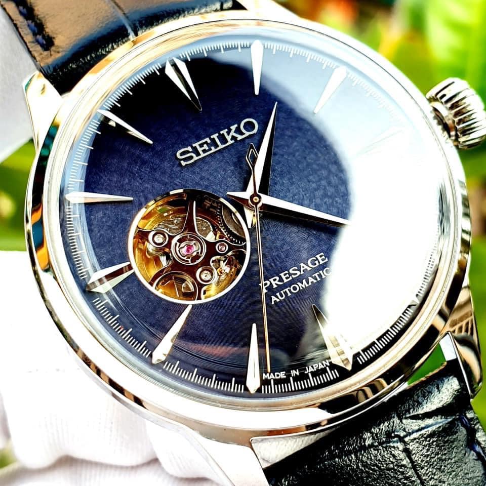 Lịch sử giá Đồng hồ nam Seiko Presage Cocktail Blue Moon SSA405J1 - Viên  ngọc xanh của biển cả - Sẵn cả nam lẫn nữ cập nhật 4/2023 - BeeCost