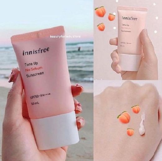 Kem Chống Nắng Innisfree Pink and Yellow Sunscreem 50ml With Sunscreen SPF 50+ PA - Original