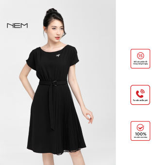 Đầm công sở NEM Fashion tay ngắn D40422