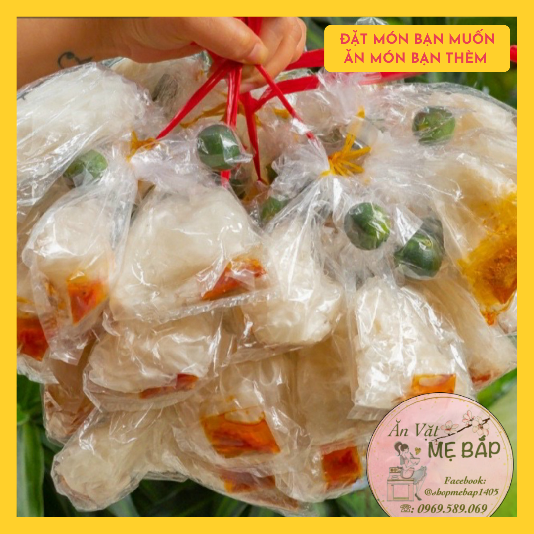 Bánh tráng sate tắc phơi sương - bánh tráng vò xâu 12 bịch - shop mẹ bắp