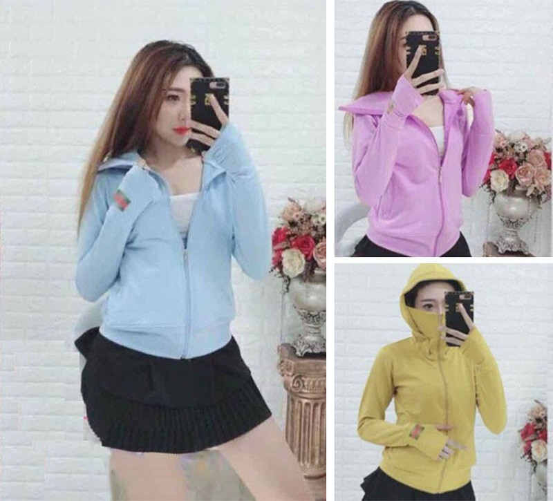 Áo chống nắng nữ áo khoác nữ chống nắng dáng dài tay che phủ