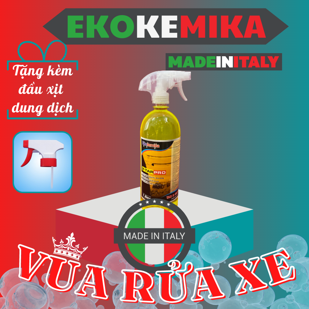 1000ml dung dịch tẩy băng keo - nhựa đường ekokemika xtar pro
