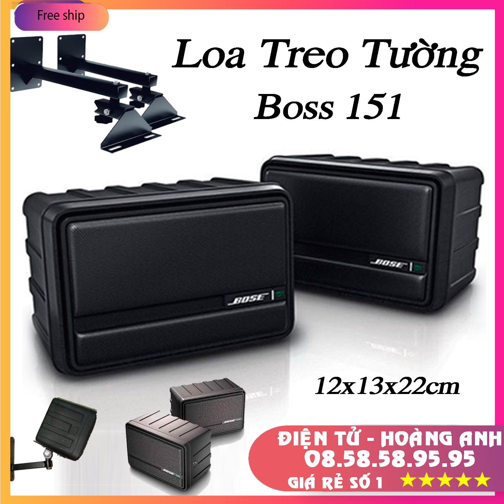 Loa cặp treo tường boss 151- boss 101 / hàng loại 1..bao chuẩn