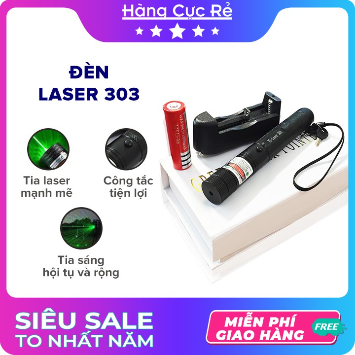 (loại tốt xanh và đỏ)Đèn Laser - chiếu lazer - bút laze tia xanh / đỏ chiếu xa 3km cực sáng công suất lớn có thể đốt cháy qua tặng sạc và pin khủng có hiệu ứng vũ trường