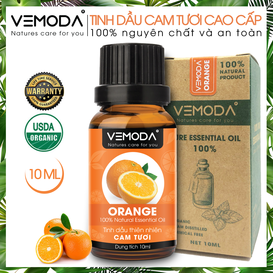 Tinh dầu Cam ngọt cao cấp|Orange Essential Oil. Tinh dầu xông phòng. Tinh dầu thơm phòng mùi hương cam tươi giúp khử mùi, khử khuẩn, thư giãn, đuổi muỗi và côn trùng. Để phòng ngủ, thơm quần áo.