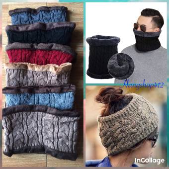 Khăn len ống lót lông giữ ấm mùa đông cho nam nữ