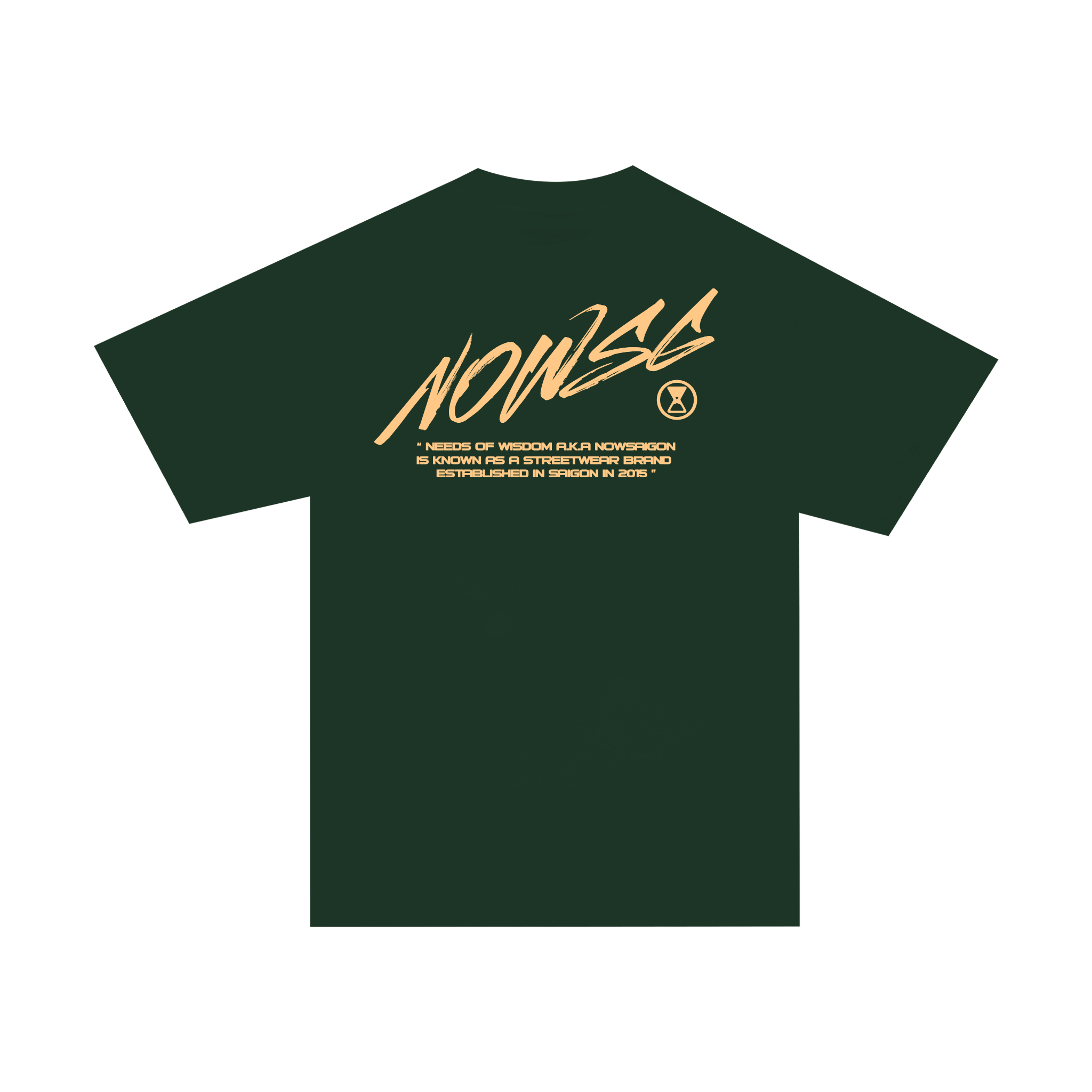 Áo thun needs of wisdom nowsaigon brush tee - green