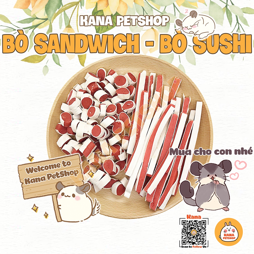 Đồ ăn Hamster 🐹FREESHIP🐹 Thức Ăn Cho Hamster - Bò dải Đồ Ăn Dặm Dành Cho Hamster